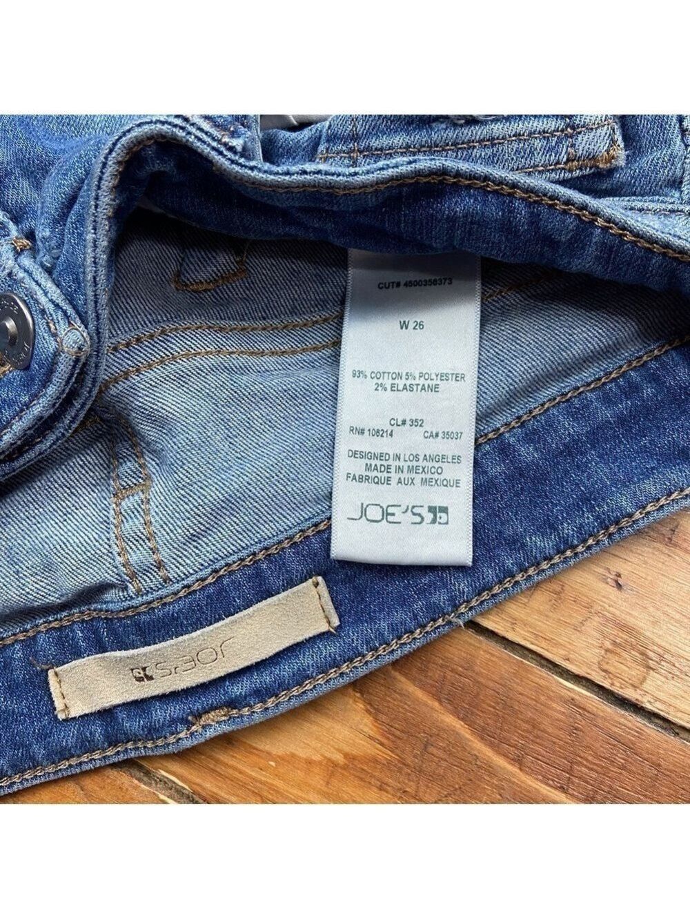 Joe’s jeans blue mid rise waist skinny distressed ripped denim stretchy size 26 - Picture 8 of 16
